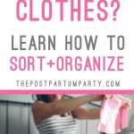 how to organize baby clothes