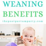 Baby led weaning benefits pin image