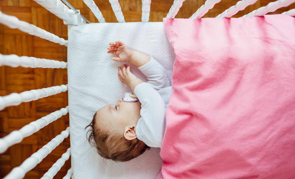 baby transitioned to a crib successfully sleeping