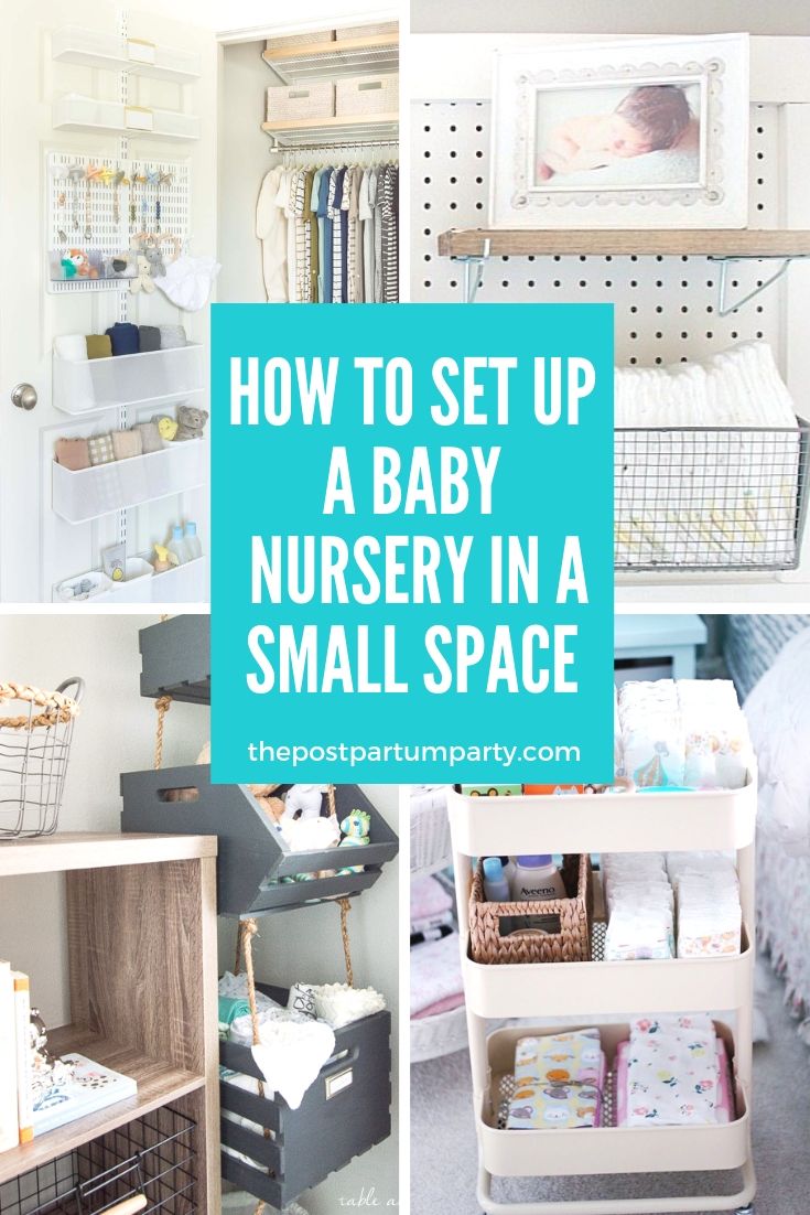 collage of ideas for small nurseries