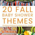 fall baby shower themes pin