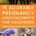 Halloween pregnancy announcements