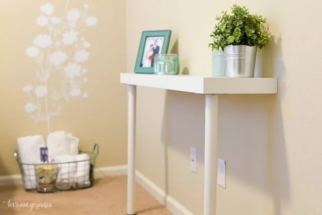small nursery ideas - IKEA narrow table