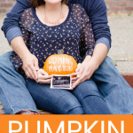 pumpkin pregnancy announcement pin image