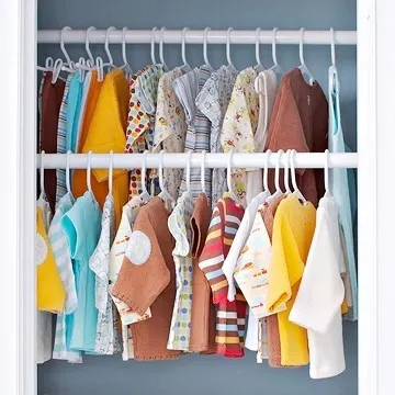 small nursery ideas - closet storage nursery