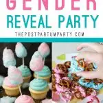 gender reveal food ideas collage