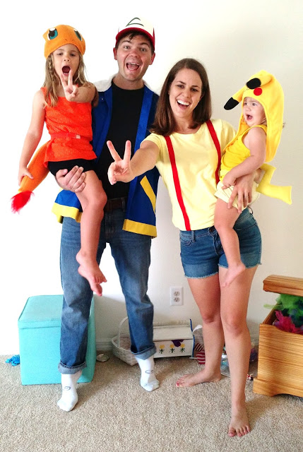 pokemon and pikachu family costume