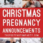 Christmas Pregnancy Announcements Collage