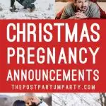 Christmas Pregnancy Announcements Collage