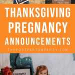 Thanksgiving Pregnancy Announcement Pin Image