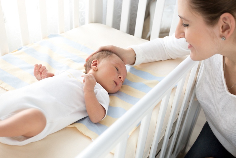 baby in crib