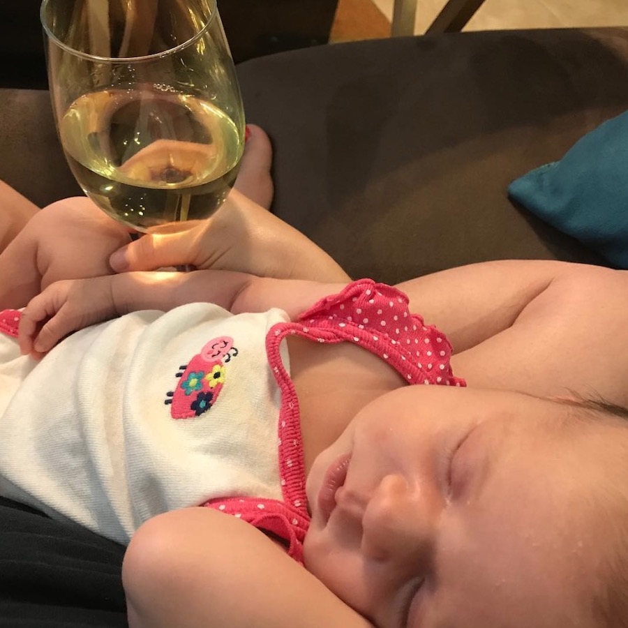 wine is a postpartum essential