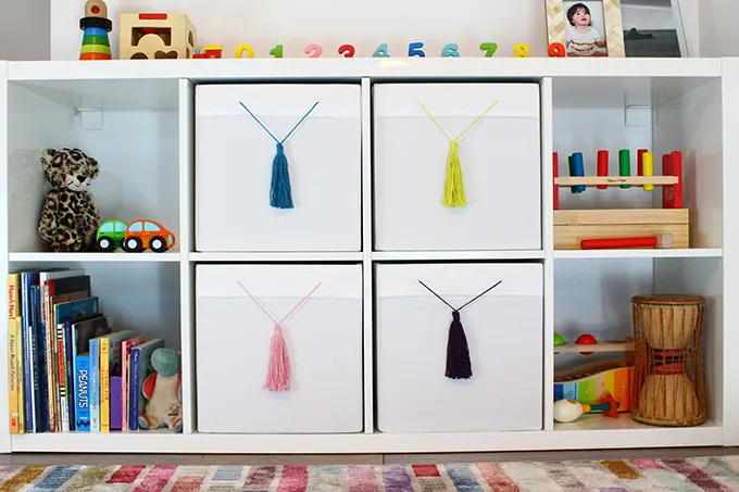 tassels for IKEA Drona boxes
