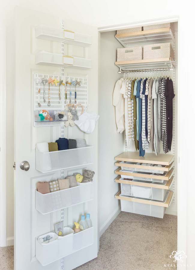 small nursery ideas - closet door