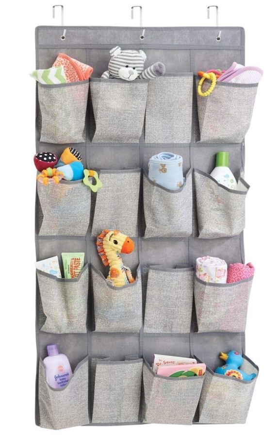 small nursery ideas - closet door organizer