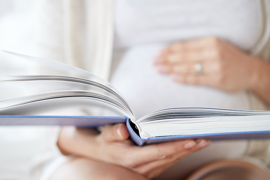 pregnant hack - reading good books before baby