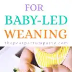 high chair for baby led weaning