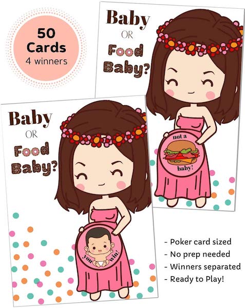 baby or food baby shower game that doesnt suck