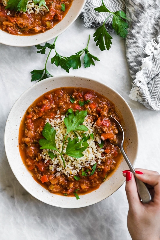 stuffed pepper soup