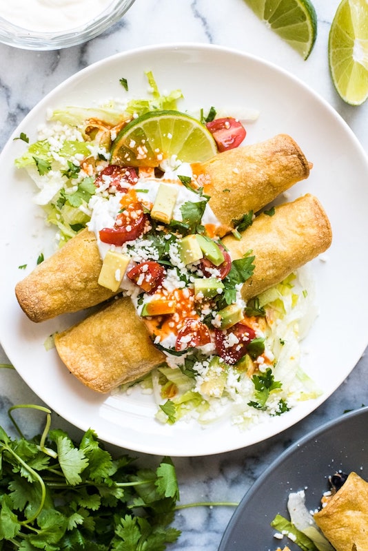 chicken taquitos - freezer meals before baby