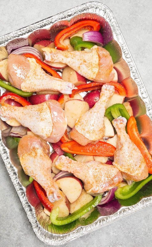 chicken and vegetables