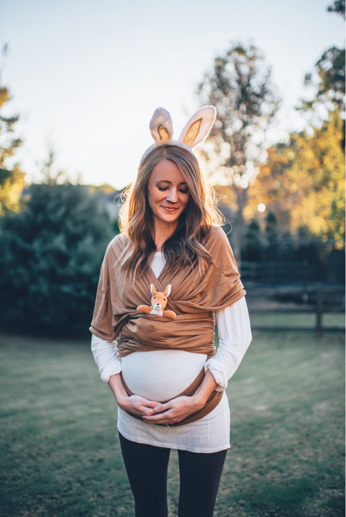 Kangaroo pregnancy Halloween costume