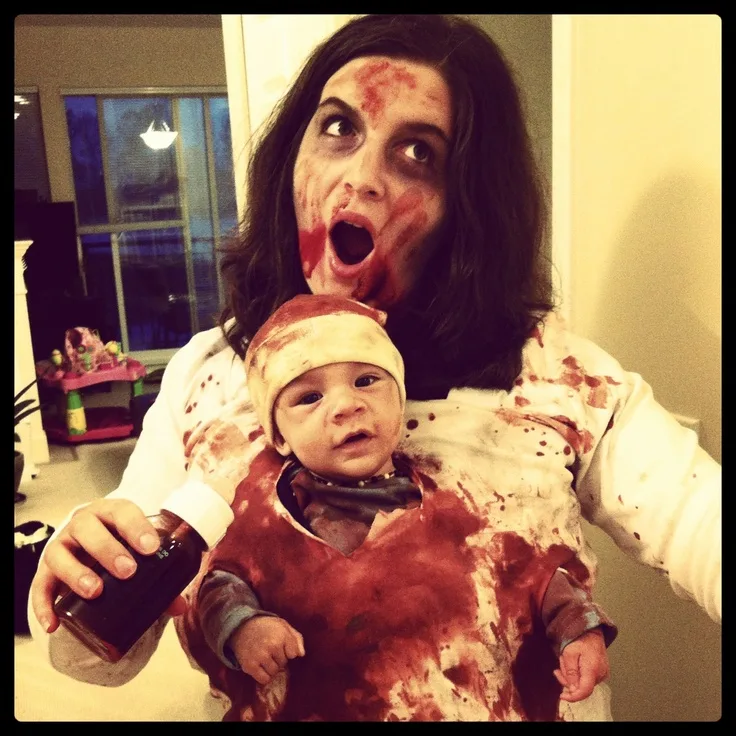 Zombie Halloween babywearing halloween costumes