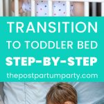 transition to toddler bed pin image