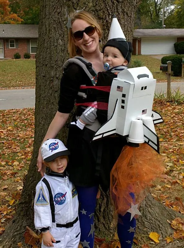 rocket ship baby carrier costume
