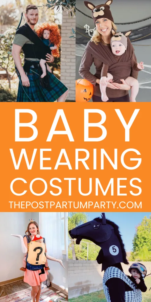Babywearing Halloween costumes pin image