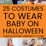 babywearing Halloween costumes pin collage