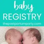twin baby registry pin image