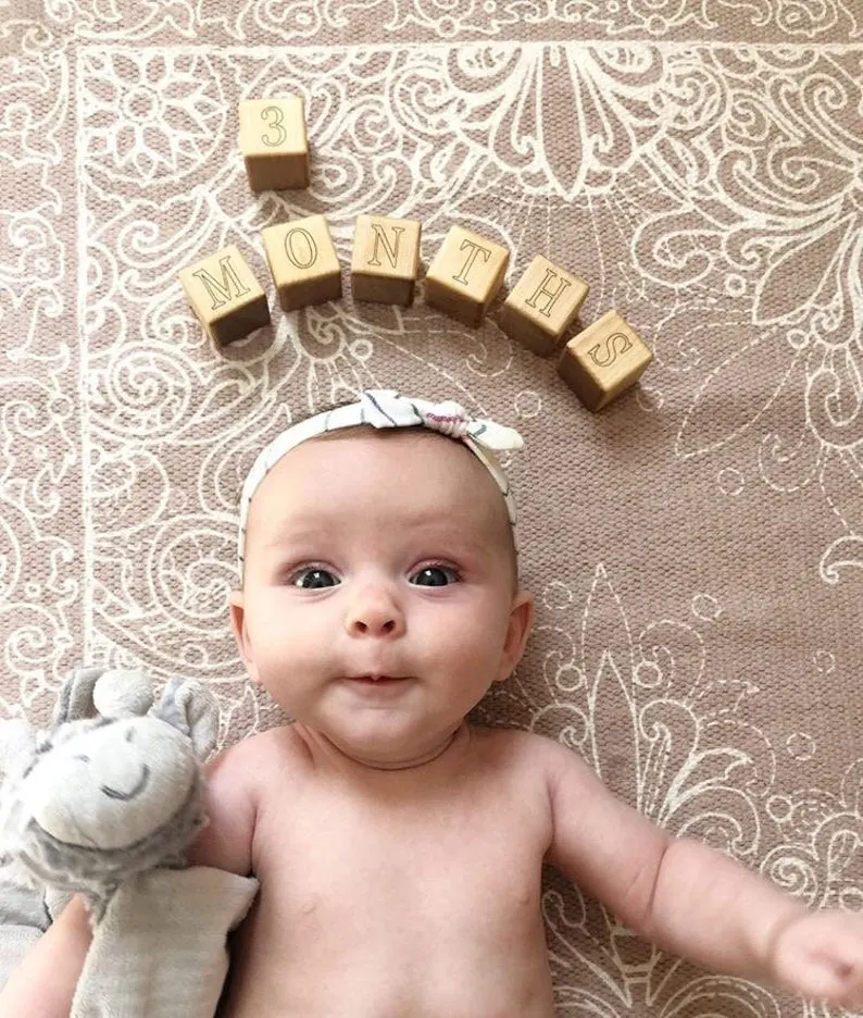 baby blocks to take Monthly baby pictures
