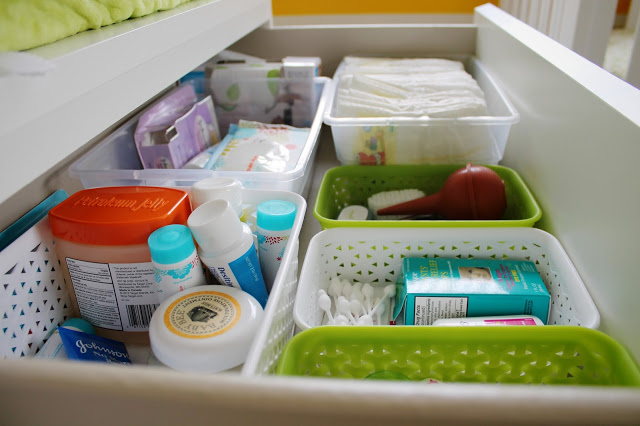 How To Organize A Baby S Nursery, Nursery Dresser Organization Ideas