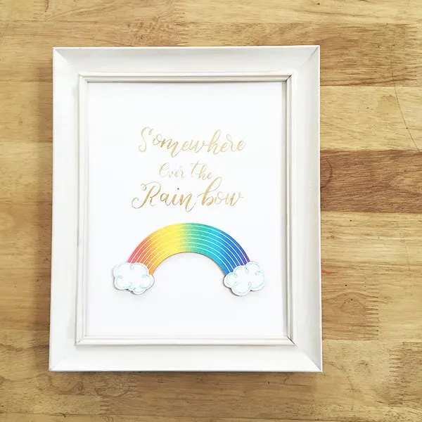 rainbow art print