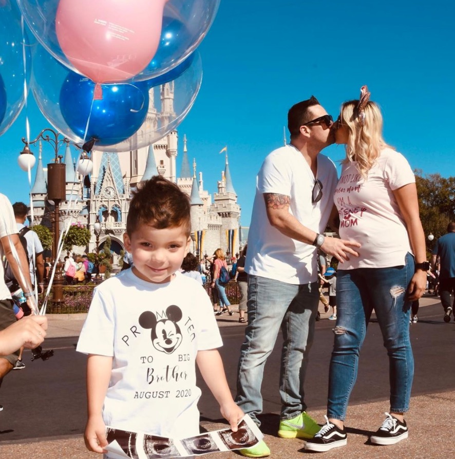 disney pregnancy announcement to grandparents