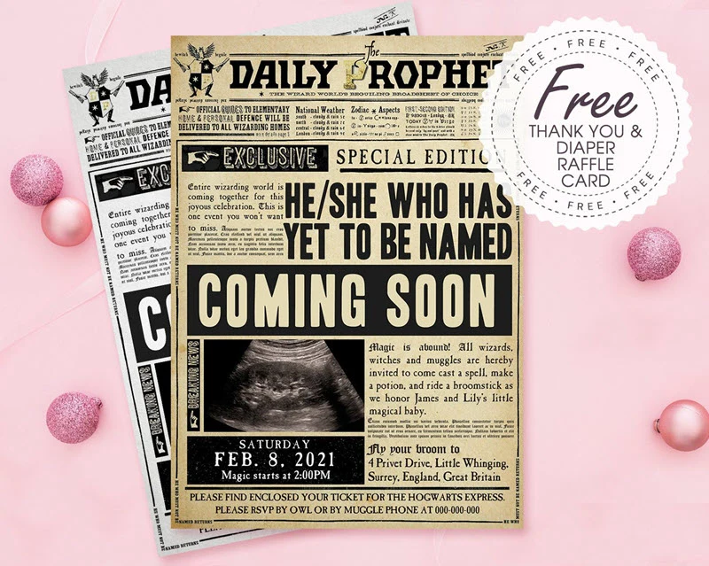 The Daily Prophet Harry Potter pregnancy announcement