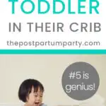 keep toddler from climbing out of crib pin image