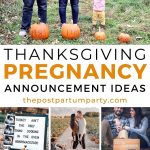 Thanksgiving pregnancy announcement pin image