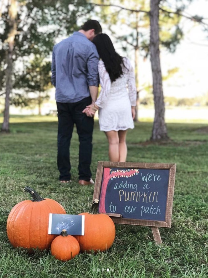 pumpkin patch pregnancy announcement