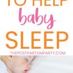 baby sleep must haves pin