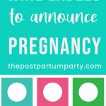 pregnancy announcement wine label pin