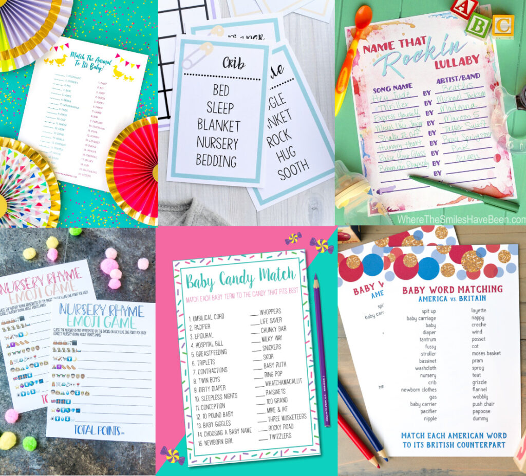 25 hilarious printable baby shower games the postpartum party