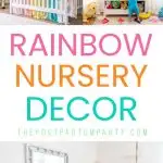 rainbow nursery decor pin