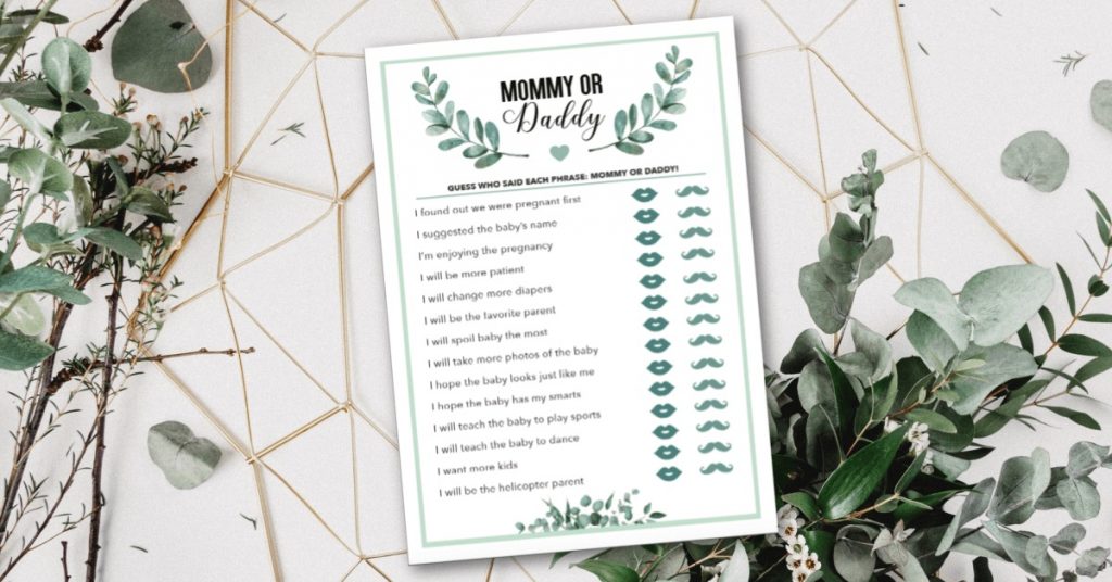 25 Hilarious Printable Baby Shower Games The Postpartum Party