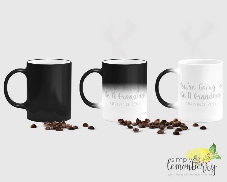 color changing coffee mug - cute way to tell husband you're pregnant