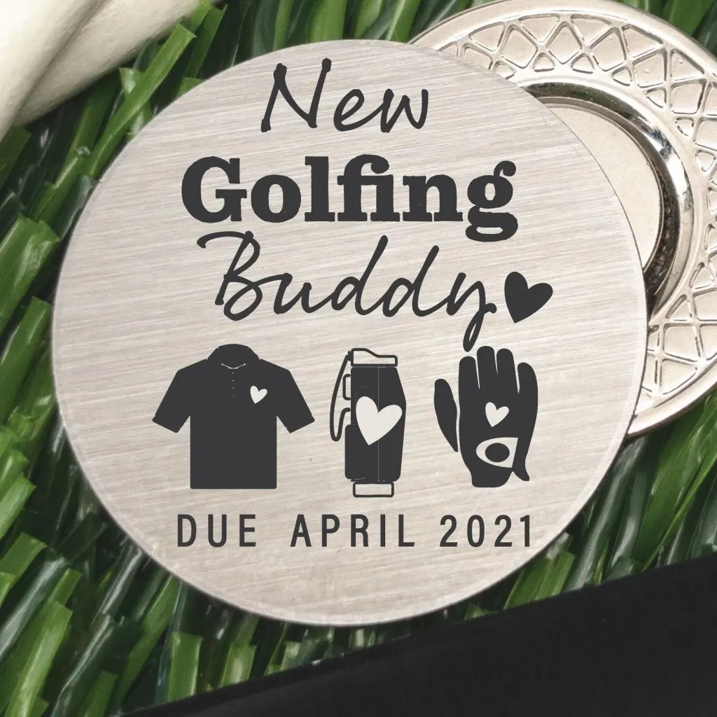 golf ball marker - cute ways to tell husband you're pregnant