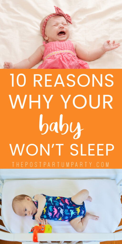 baby won't sleep pin image