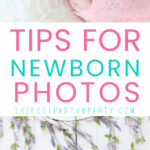 when to take newborn photos pin image
