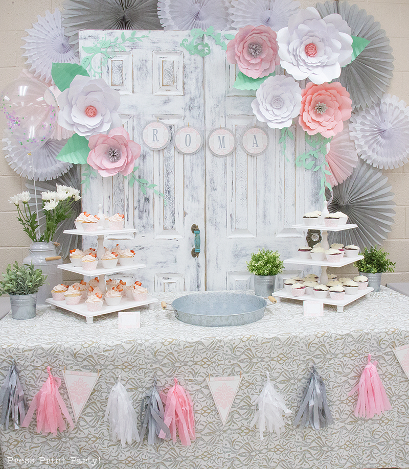 Girly store baby shower